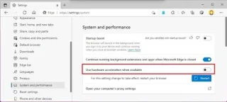 Как отключить аппаратное ускорение в Microsoft Edge