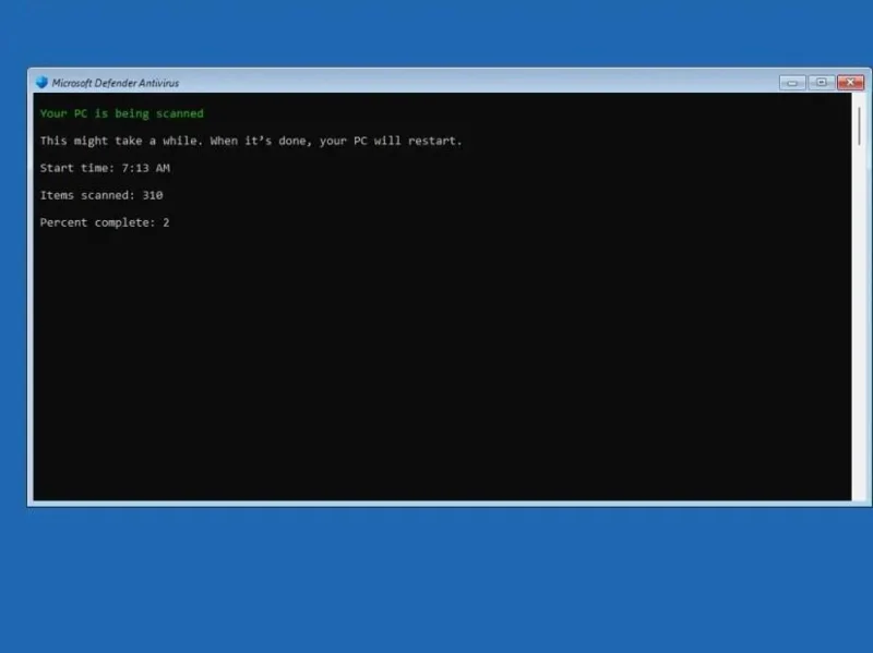 How to do offline virus scan with Microsoft Defender on Windows 10