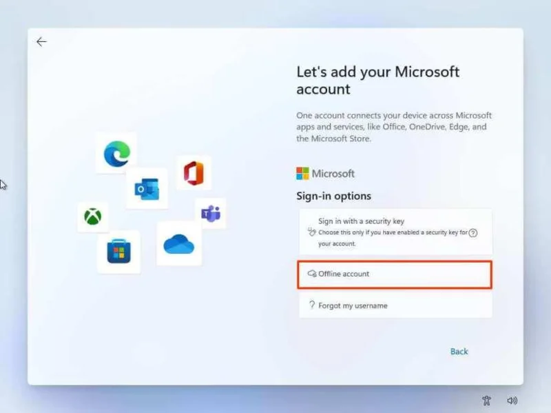 How to install Windows 11 with local account