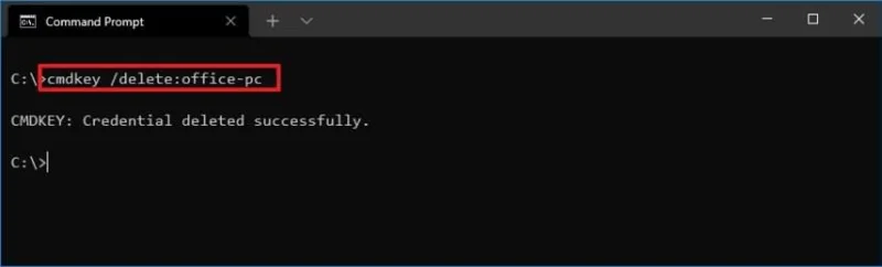 How to add, view, delete users in Credential Manager with Command Prompt