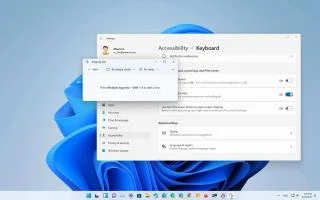 Cách bật phím Print để chụp ảnh màn hình với Snipping Tool trên Windows 11