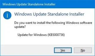 How to install Windows 10 21H1 with KB5000736 enablement package