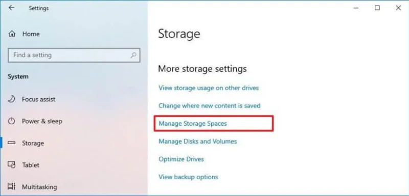 How to delete pool in Storage Spaces on Windows 10