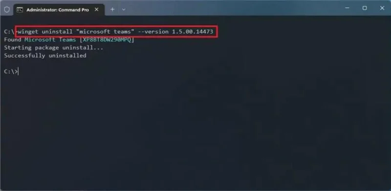 How to uninstall app with winget command on Windows 11, 10
