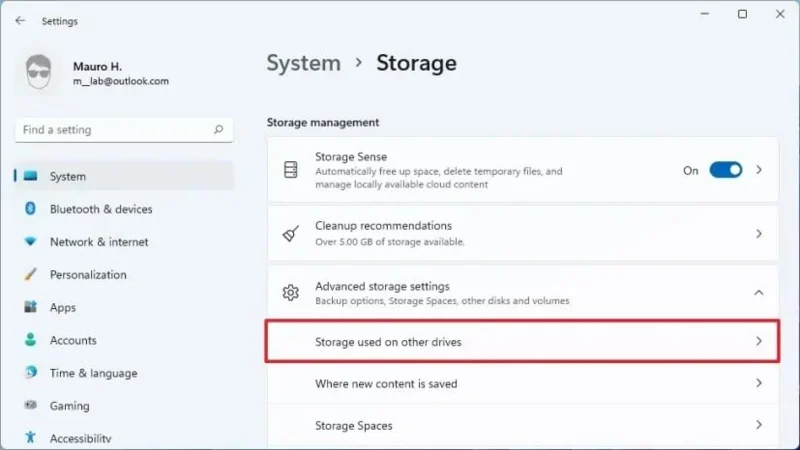 How to see what’s taking up space on drive on Windows 11
