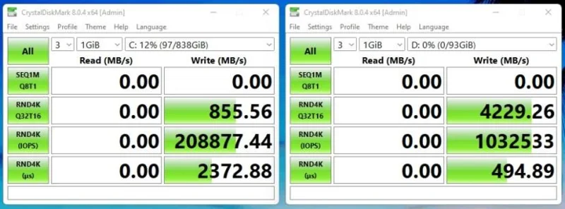 Windows 11 causes slow performance on NVMe SSDs