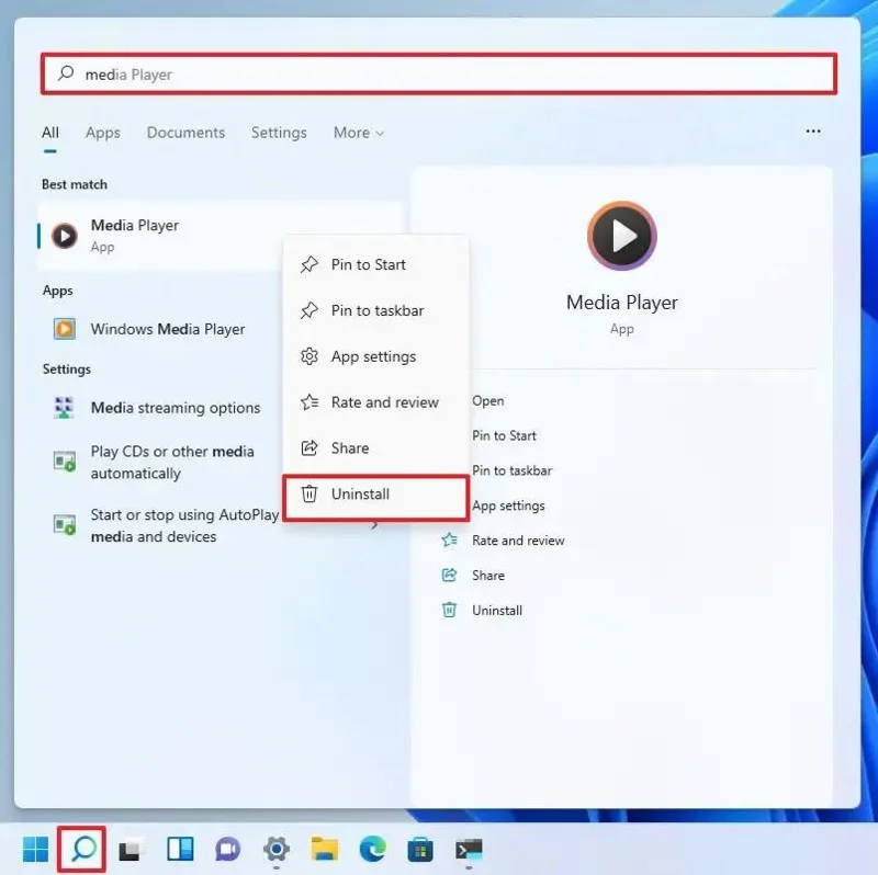How to uninstall apps on Windows 11