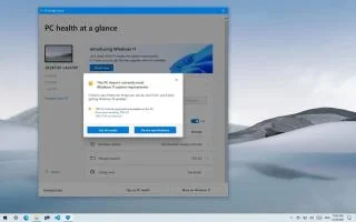 Windows 10 автоматически получит приложение проверки работоспособности ПК