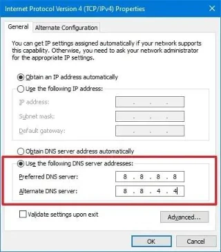 How to change DNS to Google, Cloudflare, or OpenDNS on Windows 10
