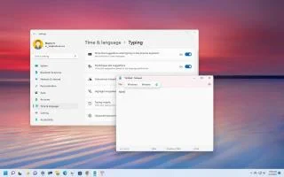 Как включить текстовые предложения в Windows 11