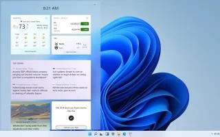 Как убрать виджеты с панели задач в Windows 11