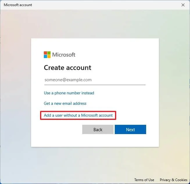 How to create local account on Windows 11