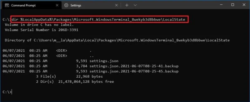 How to backup and restore settings on Windows Terminal