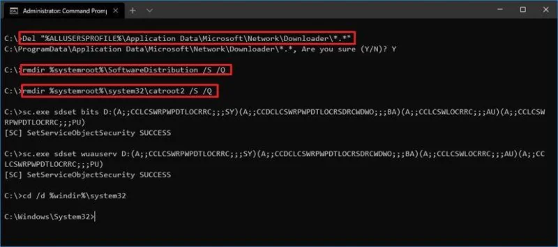 How to reset Windows Update components on Windows 10