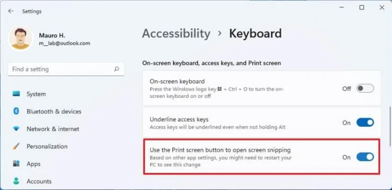 How to take screenshot on Windows 11