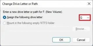 How to change drive letter on Windows 11