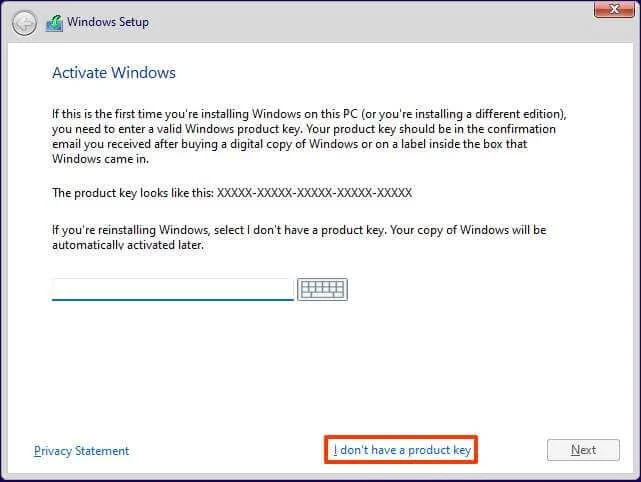 How to install Windows 11 Home without a Microsoft account