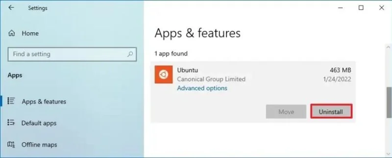 Como remover distribuição Linux do WSL