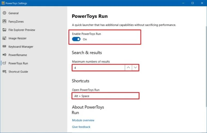 How to install PowerToys Run launcher on Windows 10