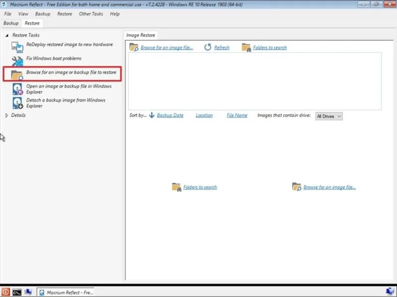 How to create a full backup of Windows 10 using Macrium Reflect
