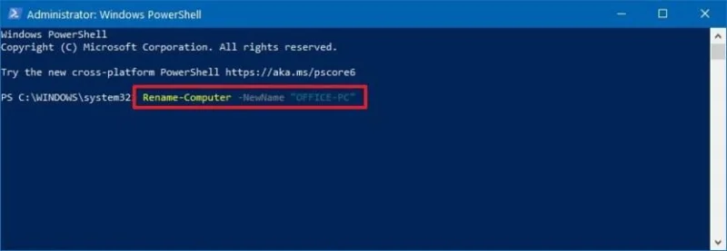 How to change PC name on Windows 10