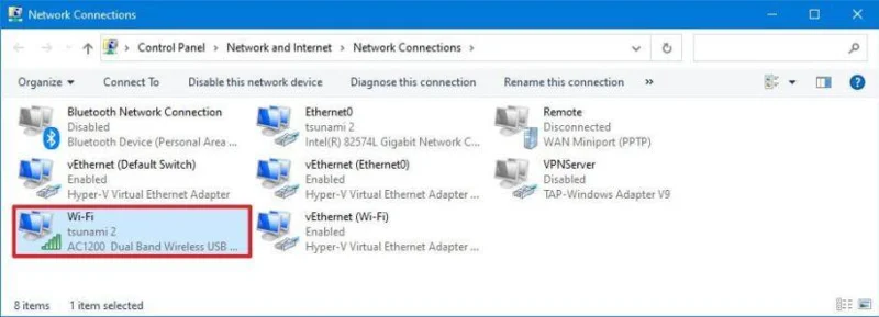 How to quickly find WiFi password on Windows 10