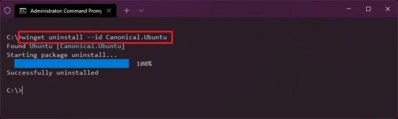 Como remover distribuição Linux do WSL