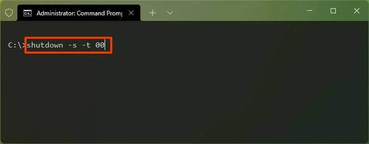 How to shut down Windows 11