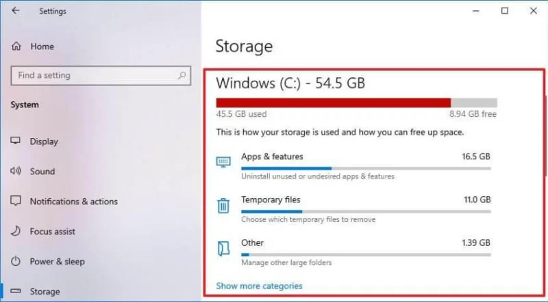 HOW TO SEE WHAT’S TAKING UP SPACE ON A HARD DRIVE ON WINDOWS 10