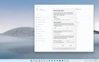 Windows 11 için Depolama Alanlarında havuz nasıl oluşturulur