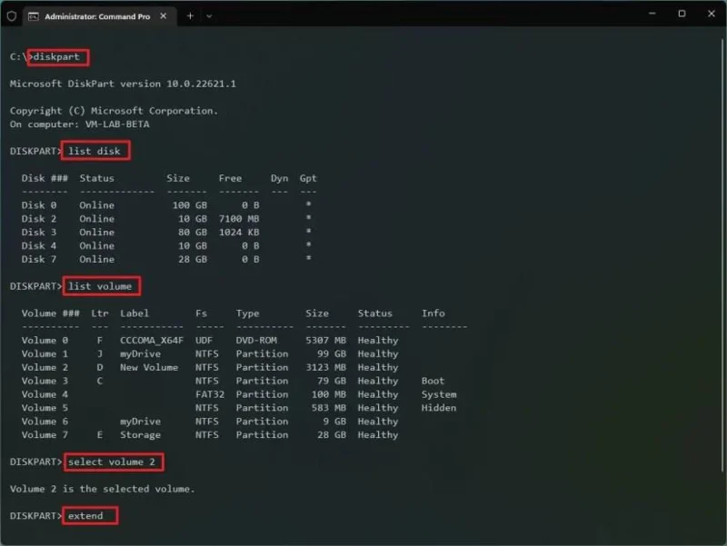 How to change partition size on Windows 11