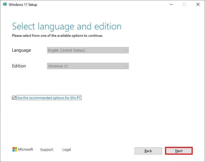 Windows 11 download with Media Creation Tool