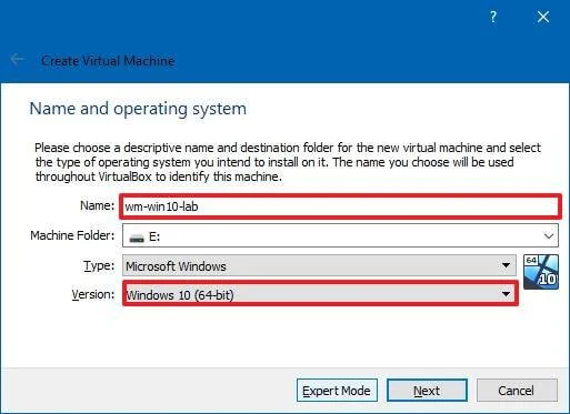How to create Windows 10 virtual machine on VirtualBox