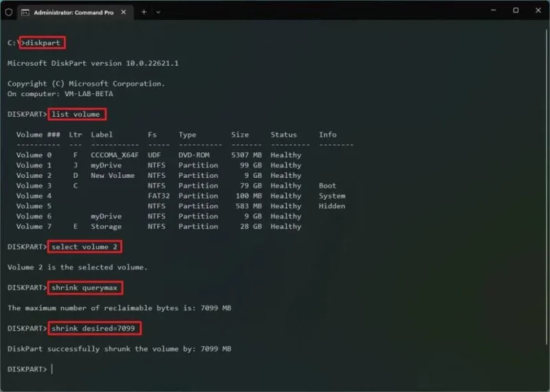 How to change partition size on Windows 11