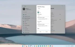Cách bật DNS qua HTTPS (DoH) trên Windows 11