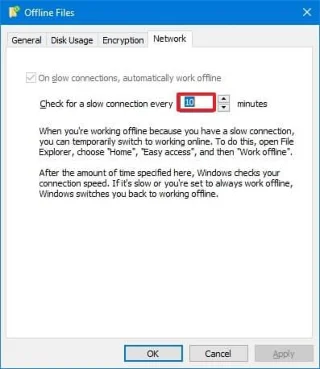 How to enable Offline Files on Windows 10