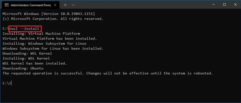 How to install WSL2 (Windows Subsystem for Linux 2) on Windows 10