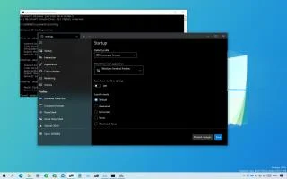 Как установить приложение Windows Terminal по умолчанию для командной строки, PowerShell, WSL