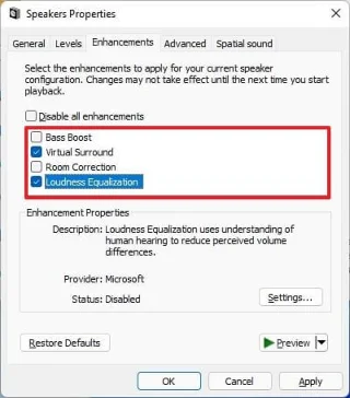 Как включить «Улучшение звука» в Windows 11