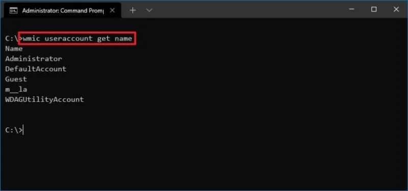 How to see all existing user accounts on Windows 10