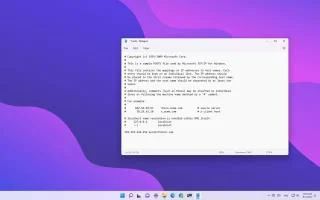 Windows 11de HOSTS dosyası nasıl hızlı bir şekilde düzenlenir