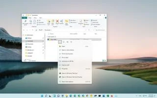 Как включить классическое меню ленты File Explorer в Windows 11