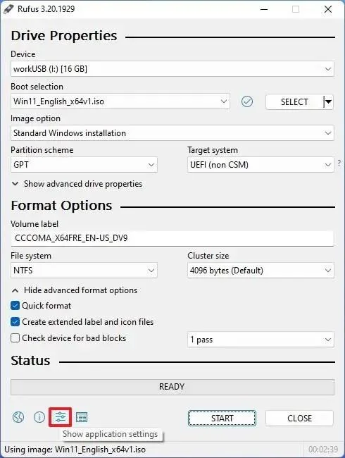 How to create bootable USB drive for Windows 11 with Rufus