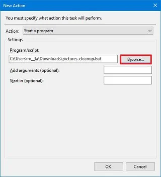 How to use ForFiles command on shared network folder on Windows 10