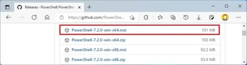 How to install PowerShell 7.2 on Windows 11