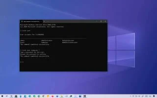 Cách thay đổi mật khẩu tài khoản bằng Command Prompt trên Windows 10