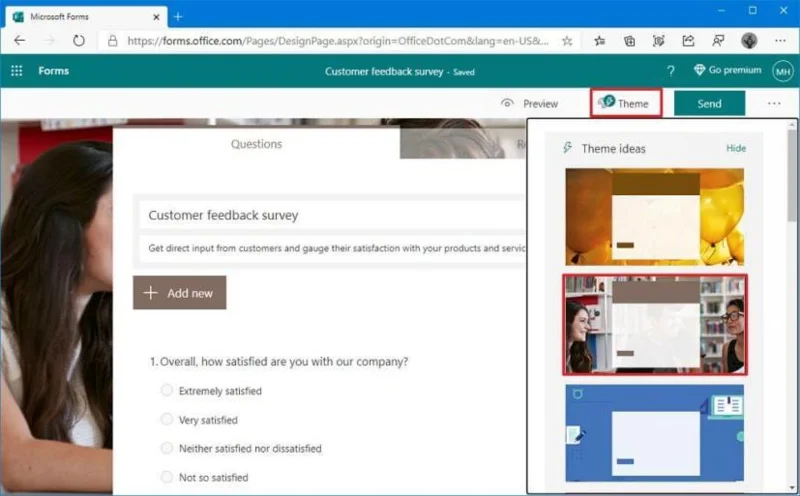 How to create survey with Microsoft Forms