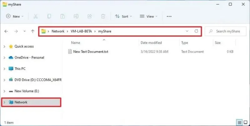 How to access network shared folder on Windows 11