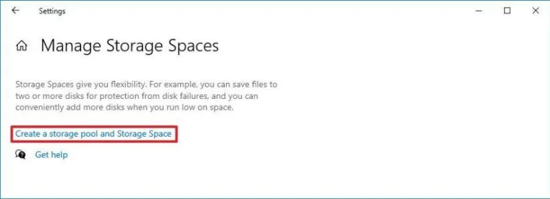 WINDOWS 10 BRINGS STORAGE SPACES TO SETTINGS APP