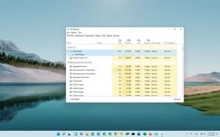 Windows 11de Görev Yöneticisi nasıl açılır